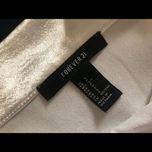 Forever 21 silk crop top